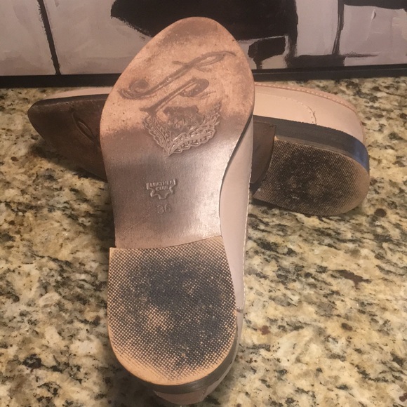 Free People Brady Natural Tan Leather Loafers Flats size 36/US 6 - Picture 15 of 15